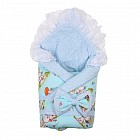 Комплект на выписку зимний «Агуша», 5 предметов, цвет голубой