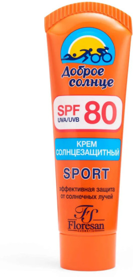 Крем солнцезащитный водостойкий, SPF 80, 60мл