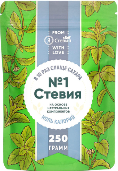 Сахарозаменитель, Ястевия, 250 гр порошок