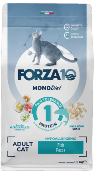 Сухой корм для взрослых кошек с рыбой Regular Diet Low Grain