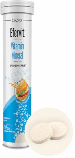 Шипучие таблетки «Efervit Vitamin Mineral. Эфервит мультивитамин Минерал»