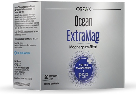 Ocean Extramag Магний Цитрат + B6 витамин P5P порошок 10
