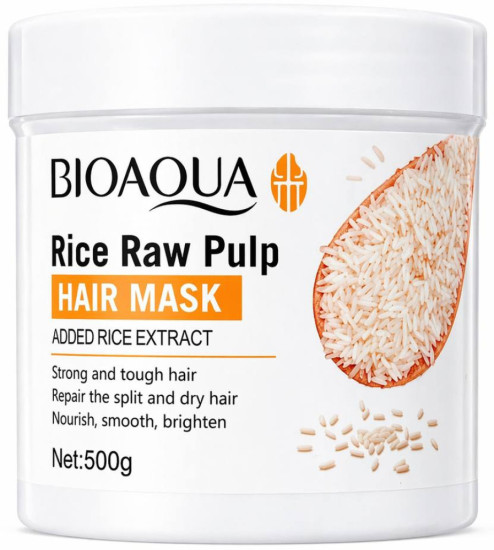 Маска для волос Rice Raw Pulp с рисовым экстрактом, восстановление и питание