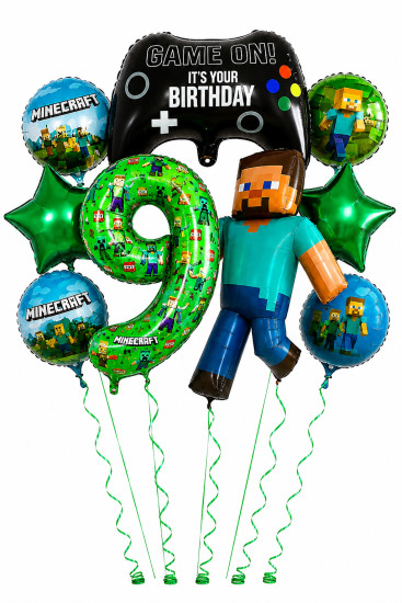 Воздушные шары Майнкрафт 9лет