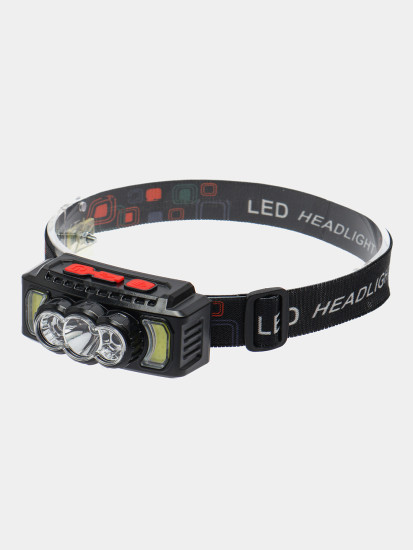 Налобный фонарь аккумуляторный HX-810 с USB зарядкой, LED