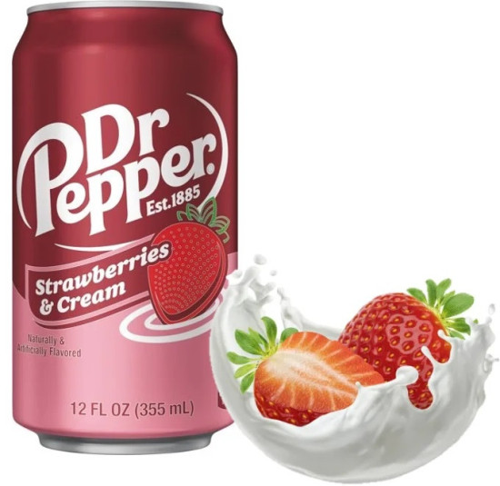 Dr.Pepper Strawberries & Cream 355ml США