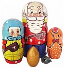 Матрешка «Курочка Ряба» (5 персонажей)