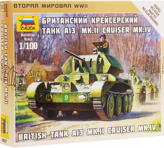 Сборная модель «Британский крейсерский танк А13 Mk.II Cruser Mk.IV»