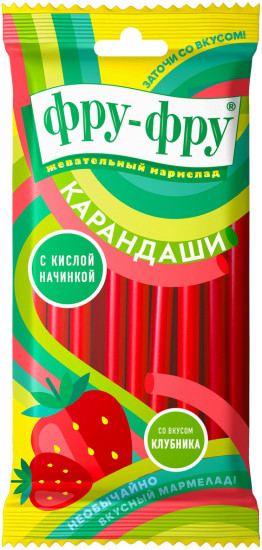 Мармелад жевательный со вкусом клубники «Карандаши»