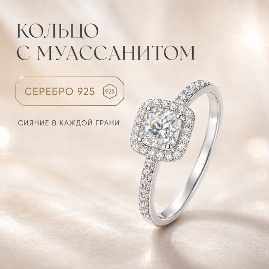 Женское кольцо из серебра