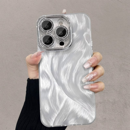 Чехол для iPhone 15 Pro серебристый
