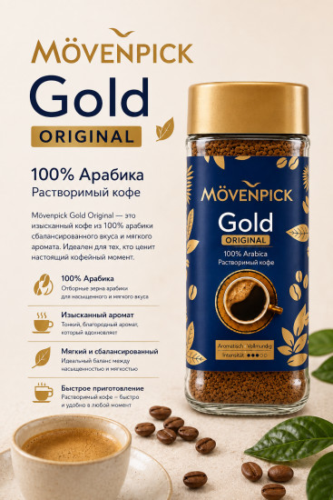 Кофе растворимый «GOLD ORIGINAL»
