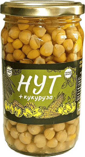 Нут консервированный стерилизованный с кукурузой