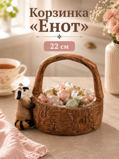 Корзинка для конфет «Еноты»