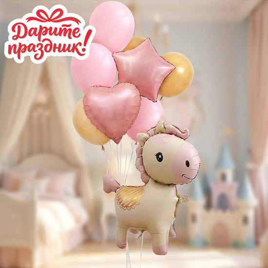 Фонтан из шаров «Пони»