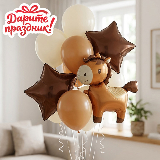 Фонтан из шаров «Пони»