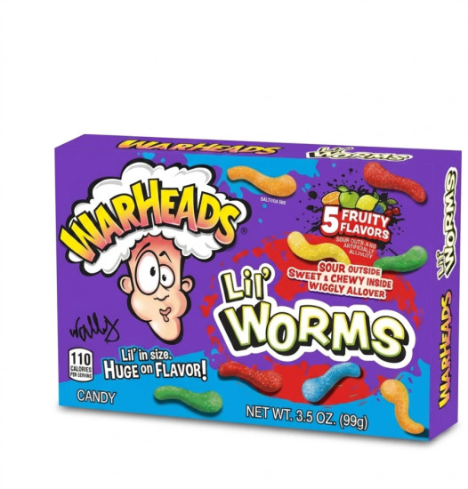 Жев.конфеты Warheads Lil Worms Sour 99гр