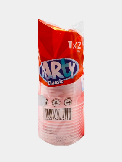 Стакан Party Classic прозрачный, , 12 шт
