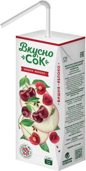 Напиток сокосодержащий «Вишня-яблоко»