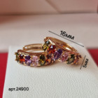 Серьги медицинское, фианит