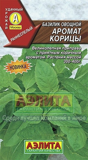 Семена. Базилик овощной «Аромат корицы»