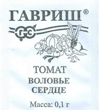 Семена. Томат «Воловье сердце»