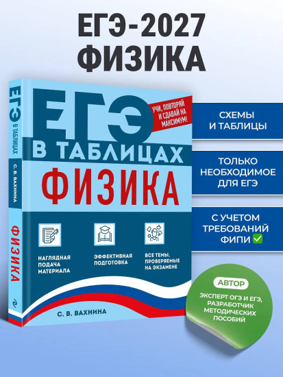 Физика. ЕГЭ в таблицах