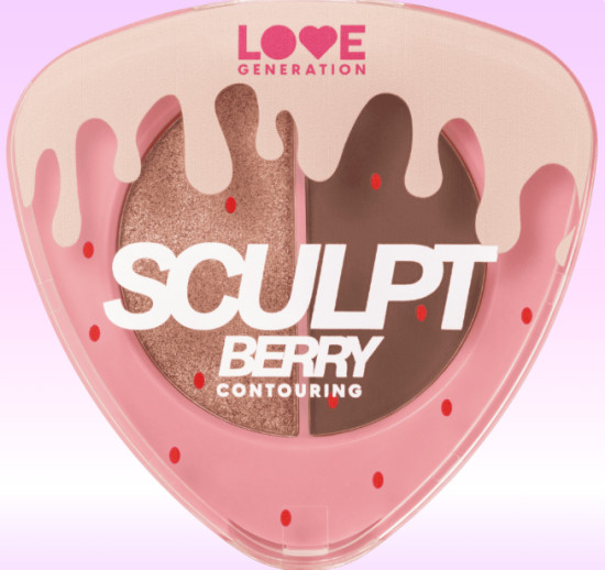 Палетка для контуринга лица — Contouring Face Palette «SculptBerry», тон 02, Chocolate Cupcake