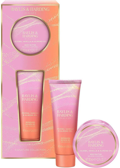 Набор подарочный «Jojoba, Vanilla&Almond Oil Indulgent Body Pamper Duo Gift Set Y26»
