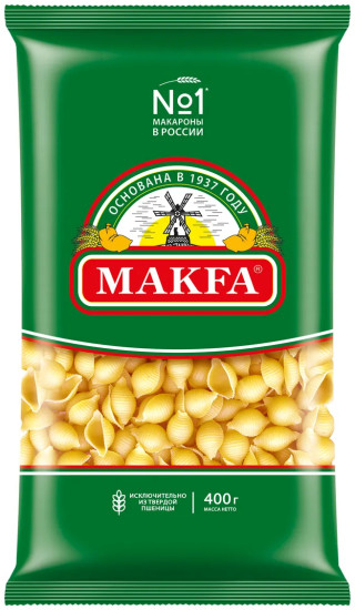 Макароны «Ракушечки гладкие»