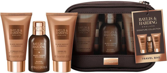 Набор подарочный «Black Pepper&Ginseng Men's Travel Wash Bag Gift Set Y25»