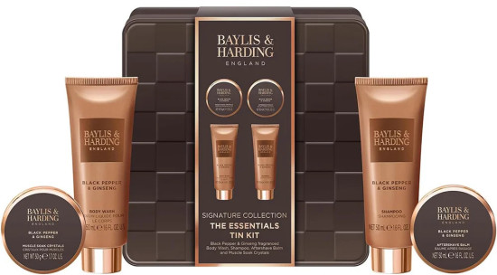 Набор подарочный «Black Pepper&Ginseng Men's The Essentials Tin Kit Gift Set Y25»