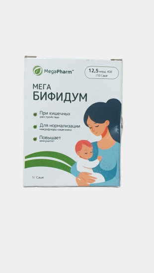 Пробиотик, содержащий 12,5 миллиардов КОЕ, 10 пакетиков