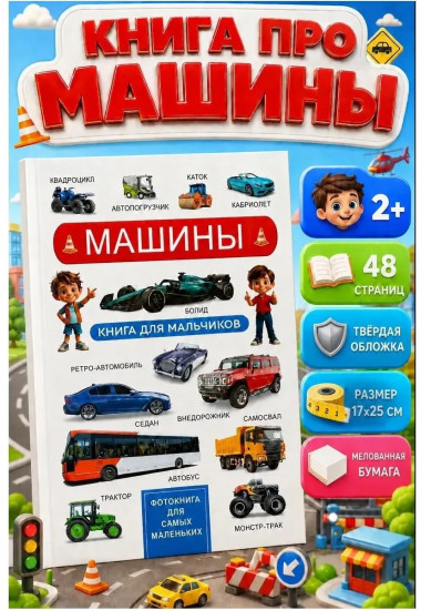 Машины. Фотокнига для самых маленьких