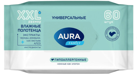Влажные полотенца, 60шт