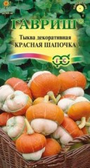 Тыква декоративная «Красная шапочка», 3 шт