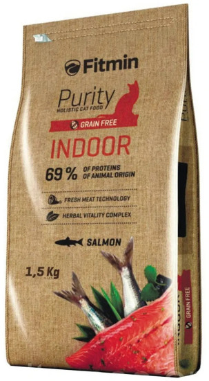 Сухой беззерновой корм для домашних кошек Cat Purity Indoor