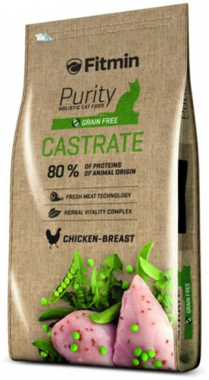 Сухой беззерновой корм для кастрированных и стерилизованных кошек Cat Purity Castrate