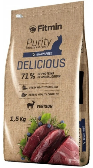 Сухой беззерновой корм для привередливых кошек Cat Purity Delicious