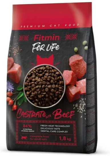 Сухой корм для стерилизованных кошек For Life Castrate Beef с говядиной