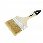 Кисть плоская «TUNDRA comfort» натуральная щетина, деревянная ручка 4" (100 мм)