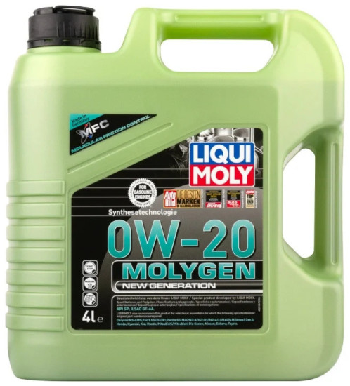 Моторное масло синтетическое Liqui Moly 0W20 Molygen New Generation 0W-20, 4 л