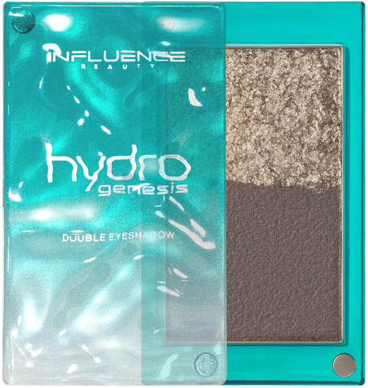 Тени для век «Beauty Hydrogenesis Double Eyeshadow», оттенок 01 Коричневый