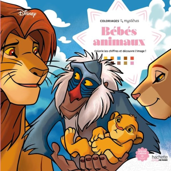 Раскраска по номерам «Bébés animaux»