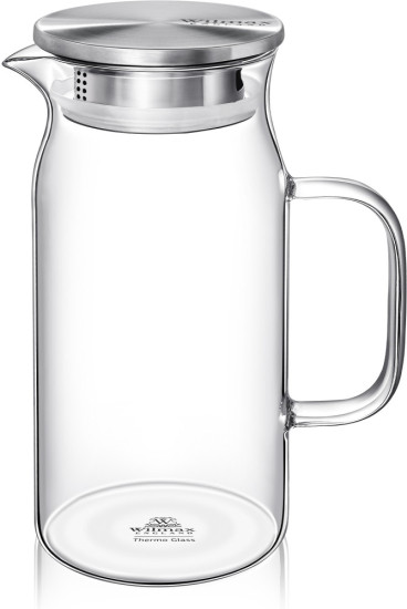 Кувшин с металлической крышкой 1000 мл Thermo Glass