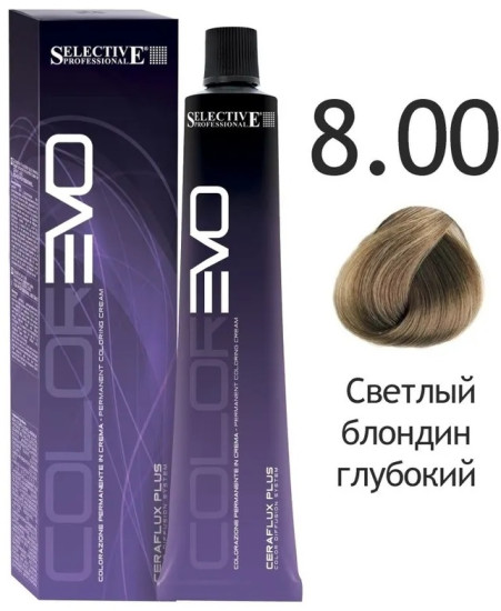 Selective Professional Colorevo 8.00 светлый блондин глубокий крем-краска