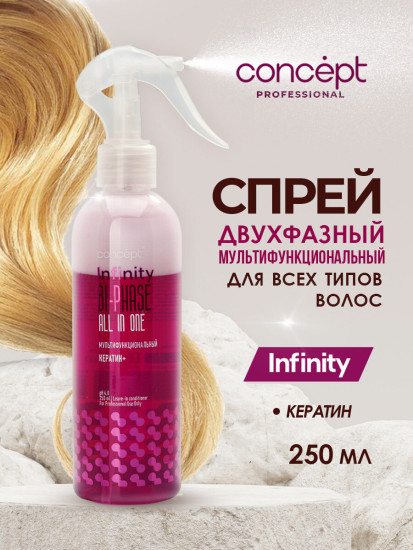 Спрей двухфазный мультифункциональный для всех типов волос «All-in-Оne»