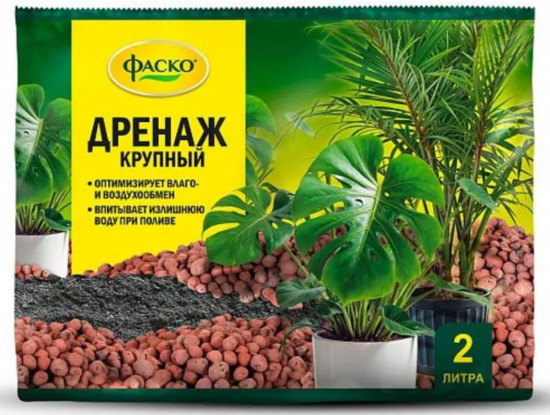 Дренаж керамзит крупный 2л
