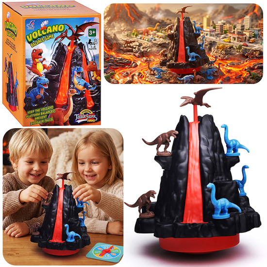 Игра настольная «Динозавры и вулкан»