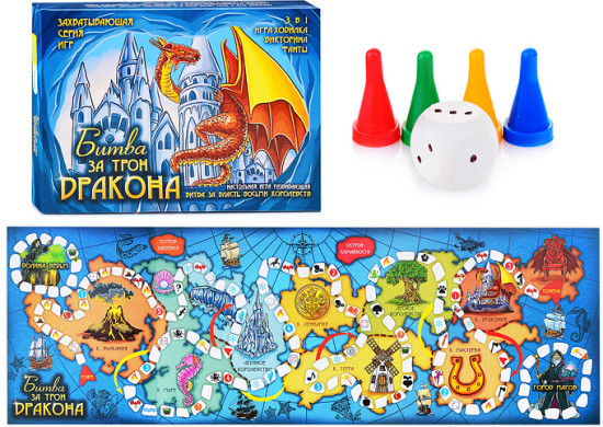 Игра настольная «Битва за трон дракона»